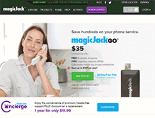 Tablet Screenshot of magicjackplus.com